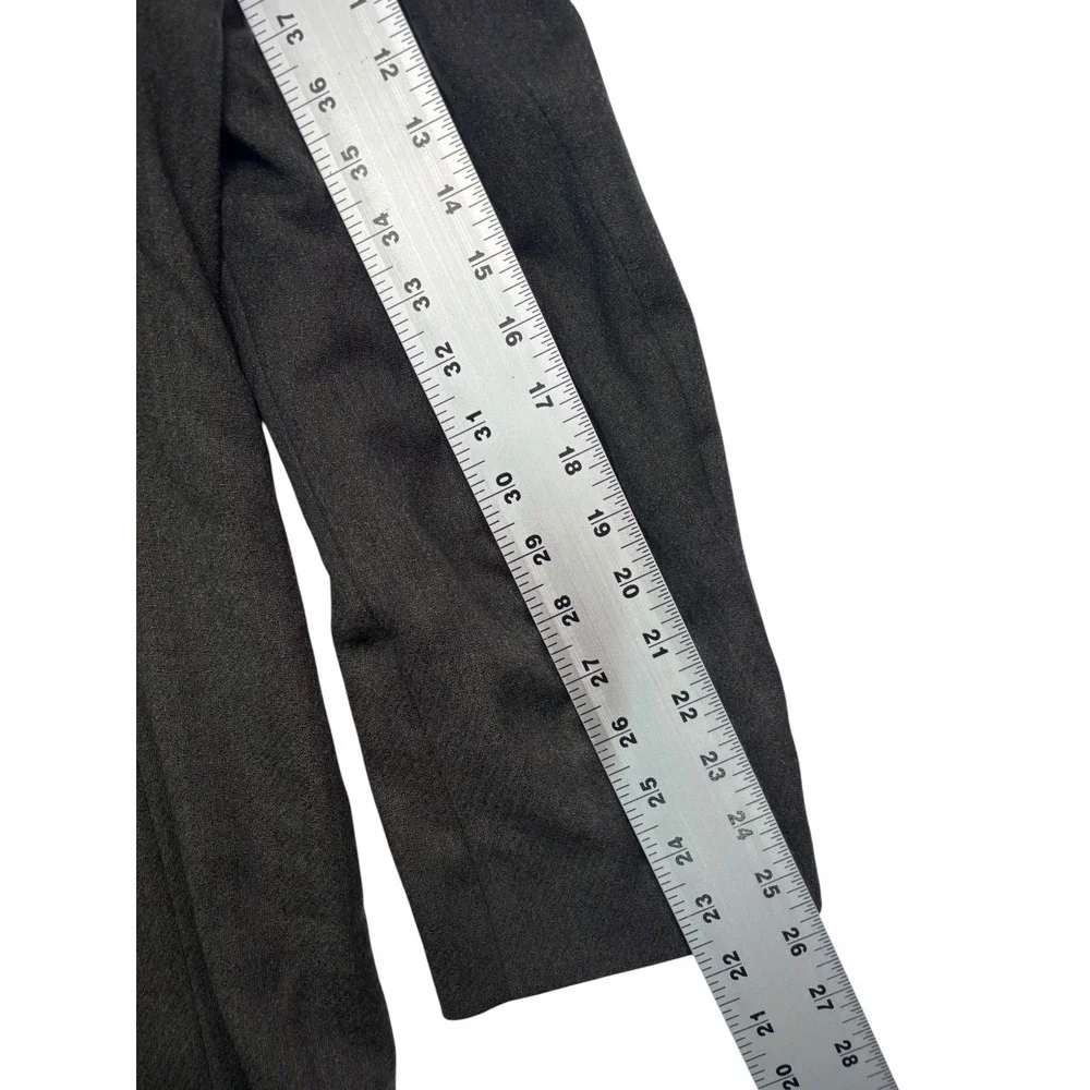 vtg 90s Bill Blass 44L 38x30 Olive Green Orange Stripe Double Breasted Suit USA